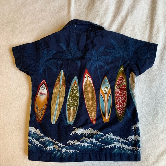 Ky’s Hawaiian Baby 2 Piece Short Set Navy Blue Size 6 Months - Picture 6 of 7